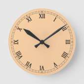 Classic Roman Numerals Ronde Klok (Voorkant)