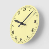 Classic Roman Numerals Ronde Klok (Hoek)