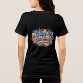 Classic Romance Vibrant Typography T-shirt (Achterkant)