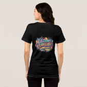 Classic Romance Vibrant Typography T-shirt (Achterkant volledig)