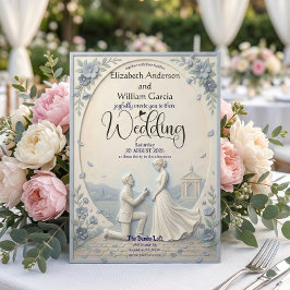 Classic Romantic Proposal Wedding Kaart