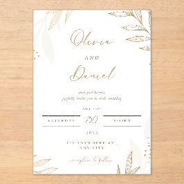 Classic & Romantic "Two souls, one heart, Acryl Uitnodigingen