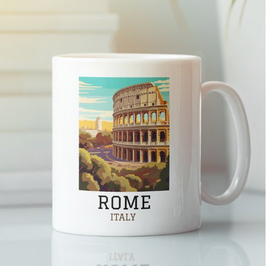 Classic Rome Italy Colosseum Historic Koffiemok