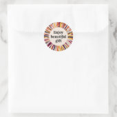 Classic Ronde Sticker Mooi Cadeauontwerp (Tas)