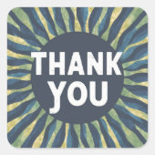 Classic Ronde Sticker Mooi dankjewel design (Voorkant)