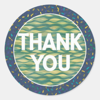 Classic Ronde Sticker Mooi dankjewel design