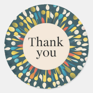 Classic Ronde Sticker Mooi design