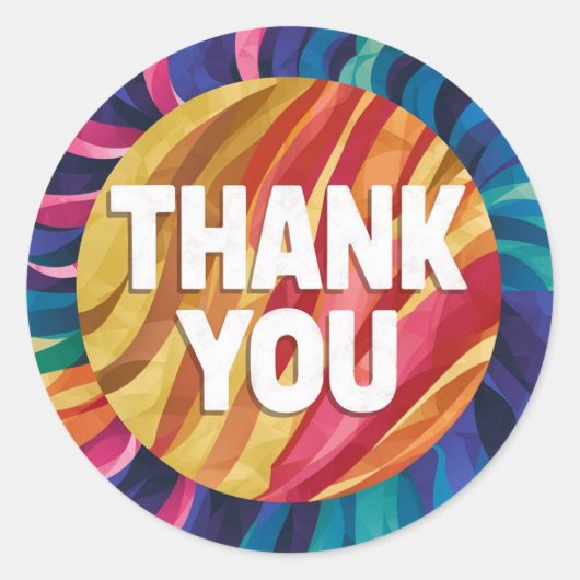 Classic Ronde Sticker Mooi design (Voorkant)