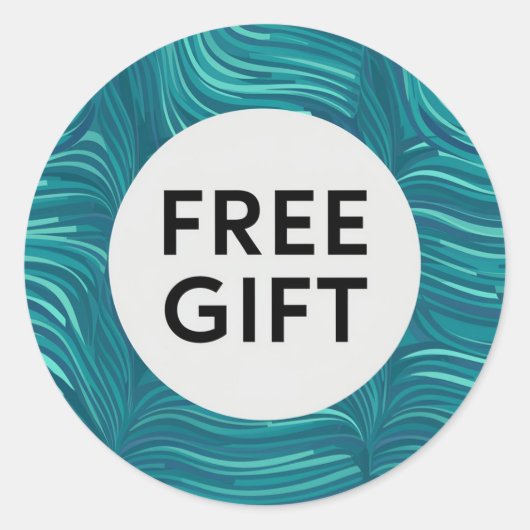 Classic Ronde Sticker Mooi Gratis Cadeauontwerp (Voorkant)