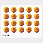 Classic Ronde Sticker, Native American Sticker (Vel)