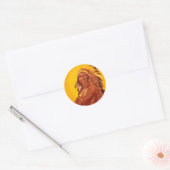 Classic Ronde Sticker, Native American Sticker (Envelop)
