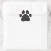 Classic Ronde Sticker/Pet Paw Ronde Sticker (Tas)