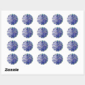 Classic Ronde Sticker Rare Blue Dahlia (Vel)