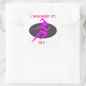 Classic Ronde Sticker, Running Girl 13.1 Sticker (Tas)
