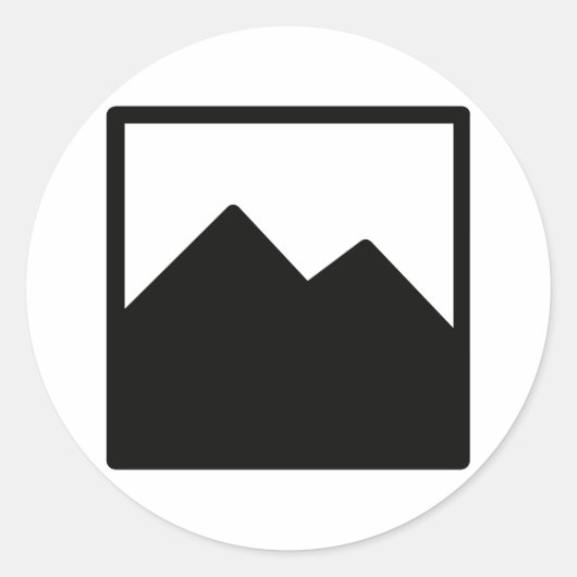 Classic Ronde Sticker Sjabloon (Voorkant)