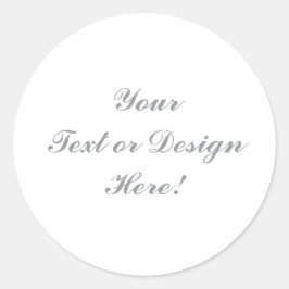  Classic ronde Sticker - Uw ontwerp