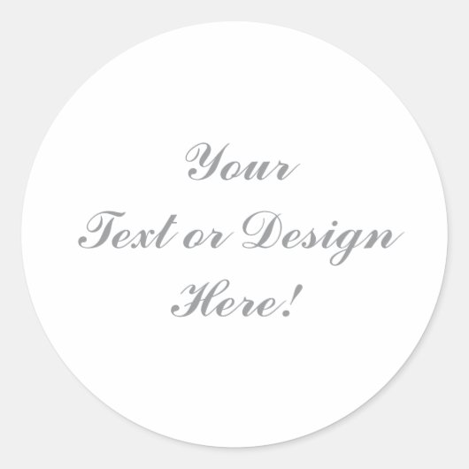 Classic ronde Sticker - Uw ontwerp (Voorkant)