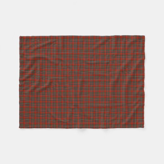 Classic Rood en Blauw Royal Stewart Tartan Fleece Deken (Voorkant (Horizontaal))