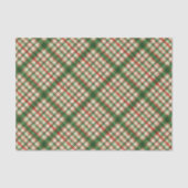 Classic Rood Groen Waterverf Plakken Kunstpatroon Tissuepapier (Voorkant)