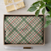 Classic Rood Groen Waterverf Plakken Kunstpatroon Tissuepapier (Geschenk)