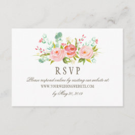 Classic Roos Garden Wedding RSVP Online Website Kaartje