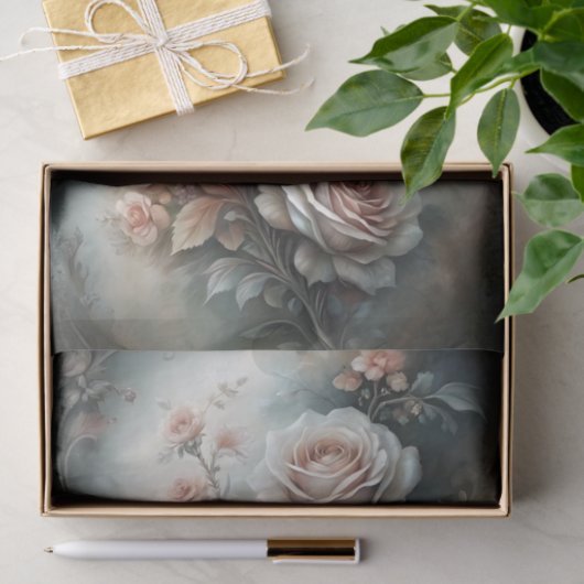 Classic Roos Glow Decoupapge Tissuepapier (Geschenk)