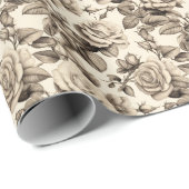 Classic Roos Petal Cadeaupapier (Rol Hoek)