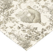 Classic Rooster Beige Bloemen Toile Korte Tafelloper (Hoek)