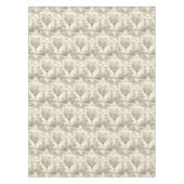 Classic  Rooster Beige Bloemen Toile Tafelkleed (Voorkant)