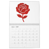 Classic Rose Forever Love Minimal Romantic Kalender (Mar 2027)