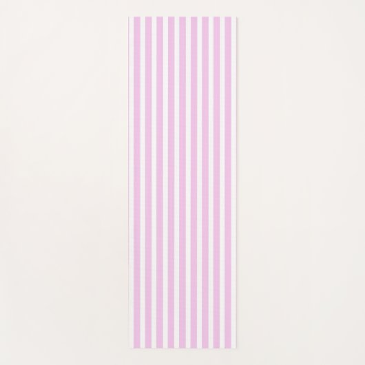 Classic Rose Vertical Stripped Yoga Mat (Voorkant)