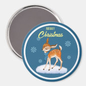 Classic Round Gepersonaliseerd kerstmis Magneet (Voorkant / Achterkant)