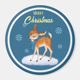 Classic Round Gepersonaliseerd kerstmis Magneet