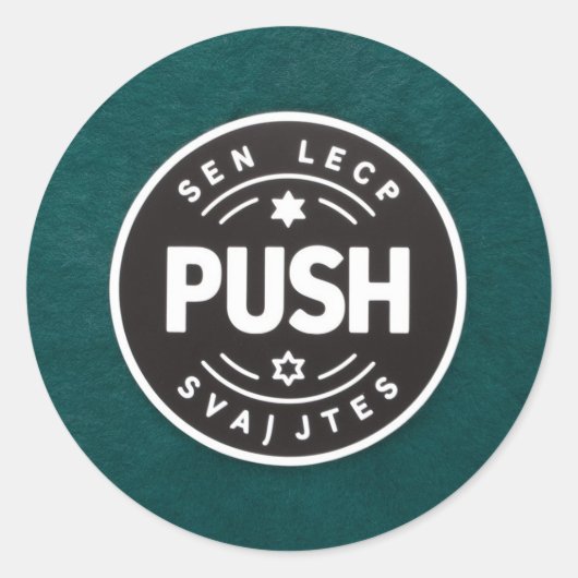 CLASSIC ROUND STICKER (Voorkant)