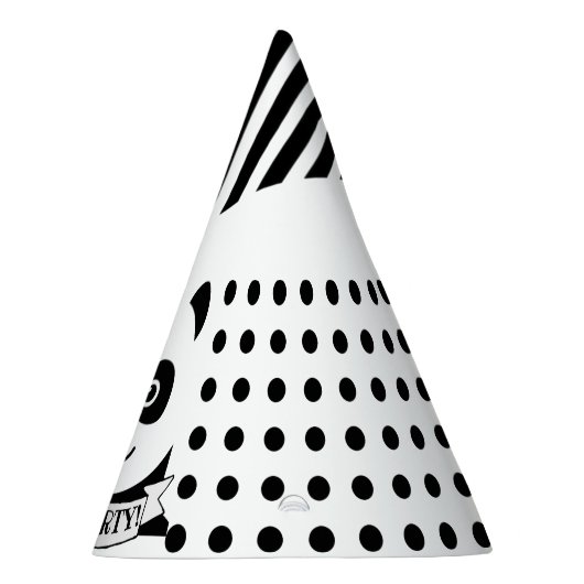 Classic Round Sticker Cadeft Labels  Feesthoedjes (Rechts)