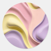 Classic round sticker in stylish graphic (Voorkant)