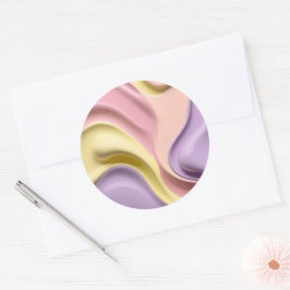 Classic round sticker in stylish graphic