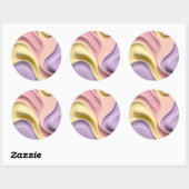 Classic round sticker in stylish graphic (Vel)