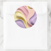 Classic round sticker in stylish graphic (Tas)