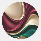 Classic round sticker in stylish graphic (Voorkant)