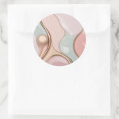 Classic round sticker in stylish graphic (Tas)