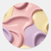 Classic round sticker in stylish graphic (Voorkant)