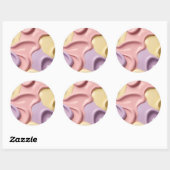 Classic round sticker in stylish graphic (Vel)