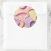 Classic round sticker in stylish graphic (Tas)