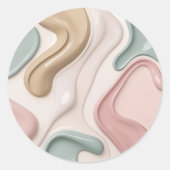 Classic round sticker in stylish graphic (Voorkant)