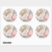 Classic round sticker in stylish graphic (Vel)