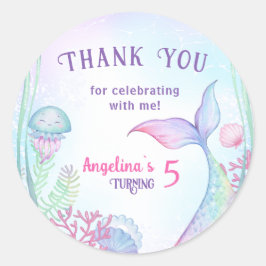 Classic Round Sticker verjaardagsfeestje.