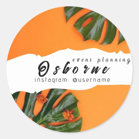 Classic Round Sticker voor eventplanning (Voorkant)