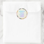 Classic Round Sticker with a Business Logo (Tas)