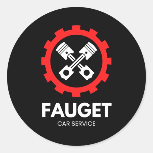 Classic Round Stickers (Voorkant)